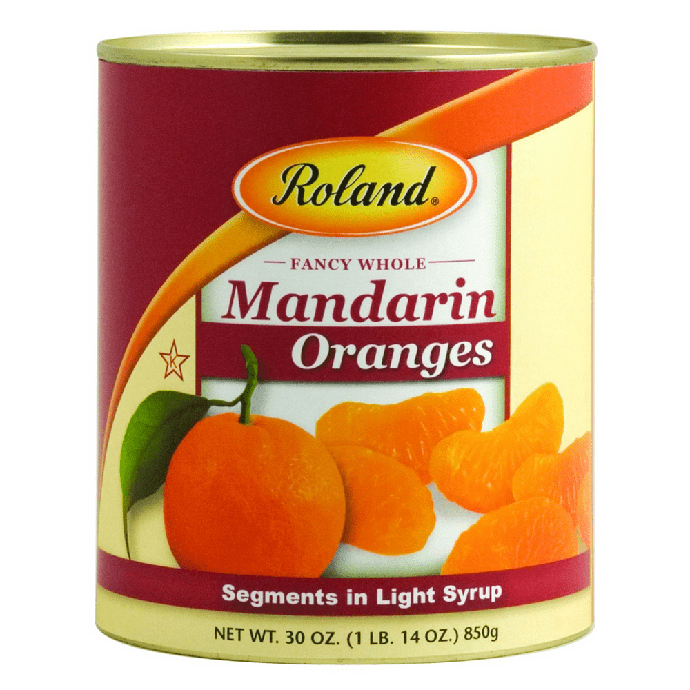 Roland Fancy Whole Mandarin Oranges Segments in Light Syrup 30 oz