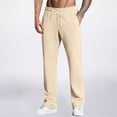 thumbnail image 2 of Mens Sweatpants Lounge Pants Men's Casual Pants Comfortable Loose Fit Drawstring Waist Long Sweatpants for Everyday Wear With Slant Pockets, 2 of 9
