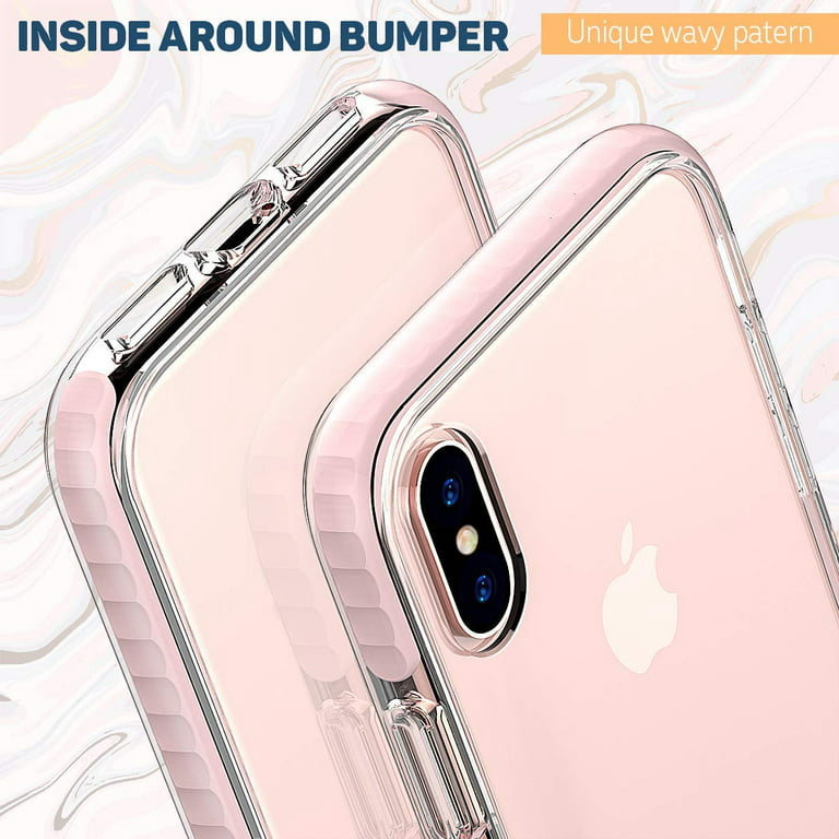 Apple iPhone XS Max Full Body Clear TPU Bumper Shockproof Protective Hybrid  Case Cover Purple 