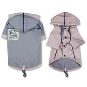 Touchdog Cloudburst Reversible Fashion Waterproof Dog Raincoat