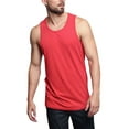 thumbnail image 5 of G-Style USA Men's Straight Hem Long Length Tank Top TT60 - Red - 5X-Large, 5 of 7