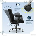 thumbnail image 4 of Serta Commercial Grade Task Office Chair, Supports up to 300 lbs., Black, 4 of 17
