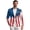 American Flag Cover, variant on Lightweight Blazer, Artsy Union Jack Polyester Single Breasted Mens Blazer for Business Casual