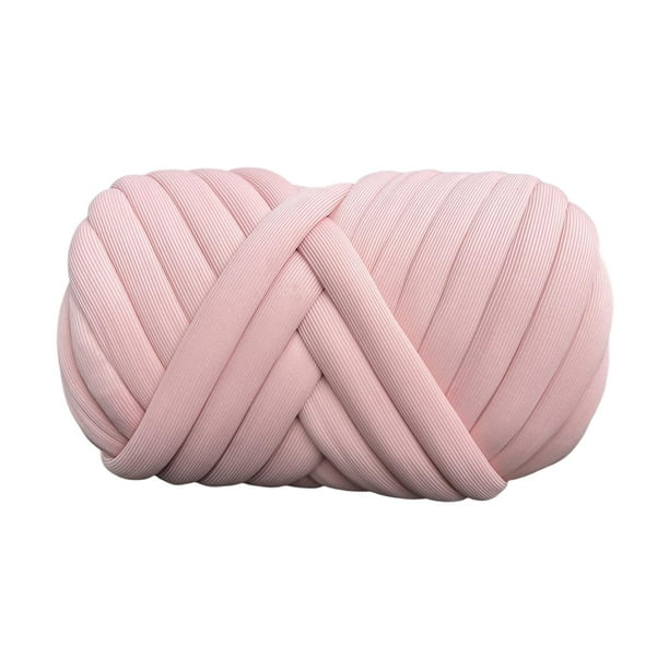 Hilo grueso de poliéster Sunnimix tubular jumbo 500 g para alfombras almohadas fabricación de rosa
