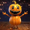 thumbnail image 2 of Pumpkin Doll Figurine Decoration Creative Craft Tabletop Statue for Balcony Garden Decorations - A, 2 of 3