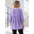 thumbnail image 2 of Roaman's Women's Plus Size Eyelet Big Shirt, 2 of 5