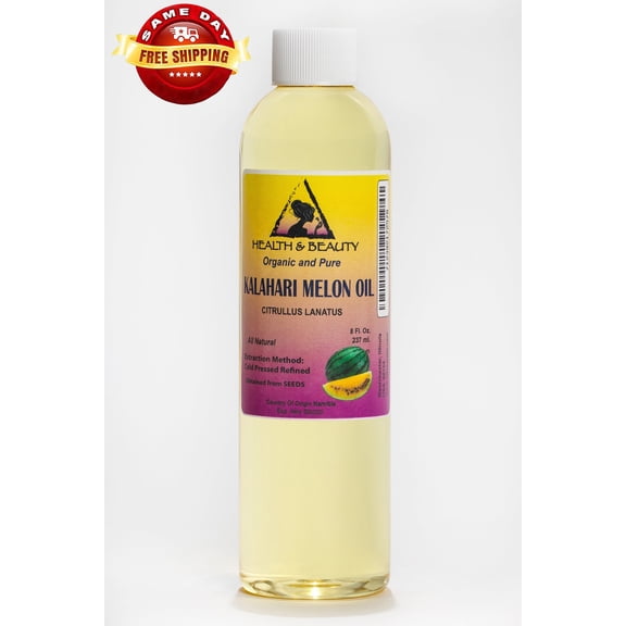 Kalahari Melon Seed Oil Refined Organic Cold Pressed Pure Health & Beauty 8 oz