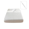 thumbnail image 3 of MMJ Queen Sheets Washed Cotton Fitted Sheet Single Item Mattress Protection Cover Bed Sheet 35.43x78.74in White Coffee Color, 3 of 6