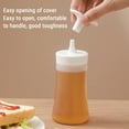Ycolew Condiment Squeezing Bottles 12 Ounces,with Flip Top Cap,Hot
