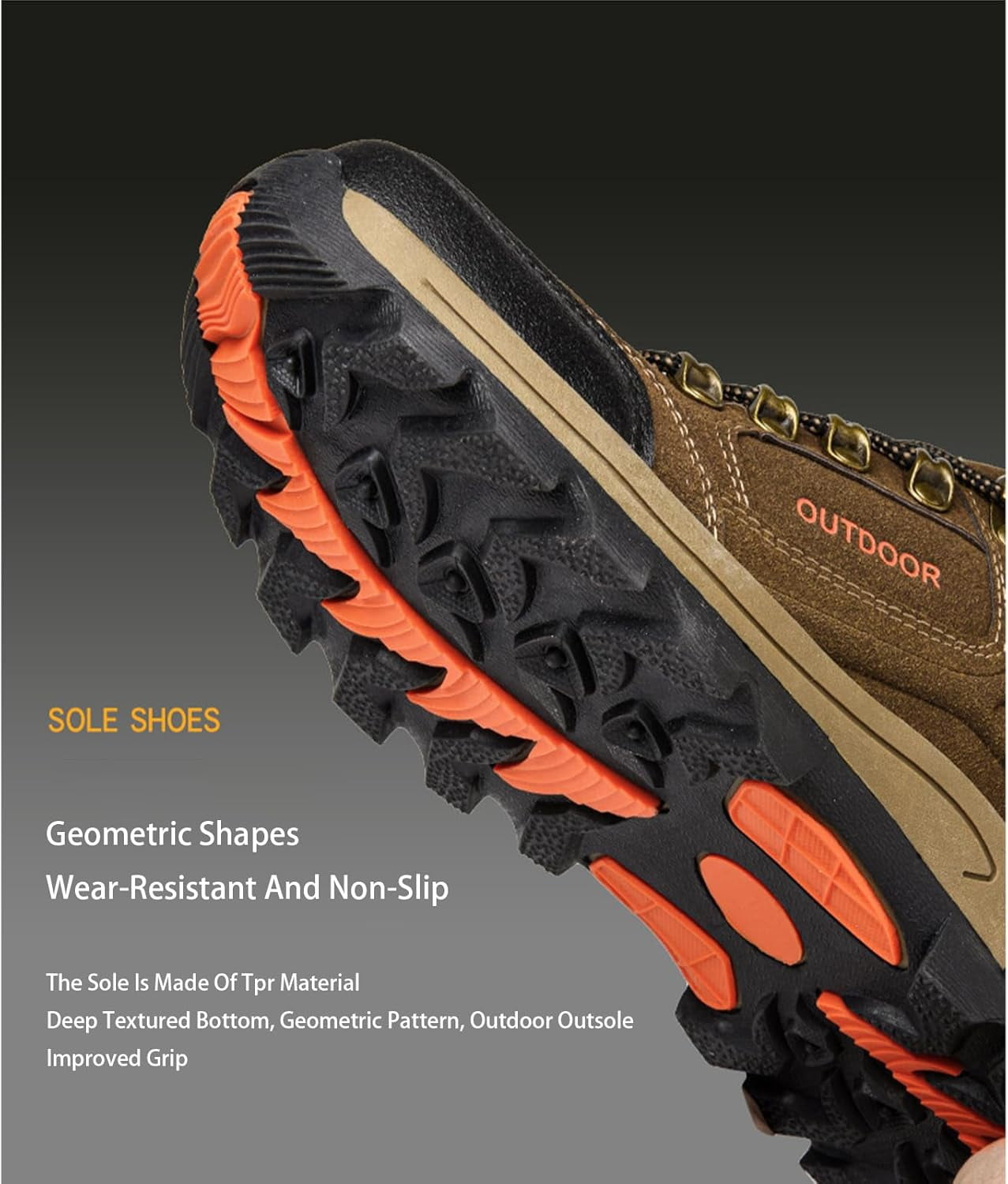 Orthopedic Shoes, Men's Breathable Lightweight Orthopedic Walking Shoes Hiking Shoes Outdoor Non Slip Hiking Trekking Shoes