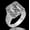 Silver Western Dragon, variant on Mens Womens Copper Ring Carved Dragon Pattern Electroplated Fashion Jewelry Geometric Skull Ring Neutral Band Ring for Him or Her