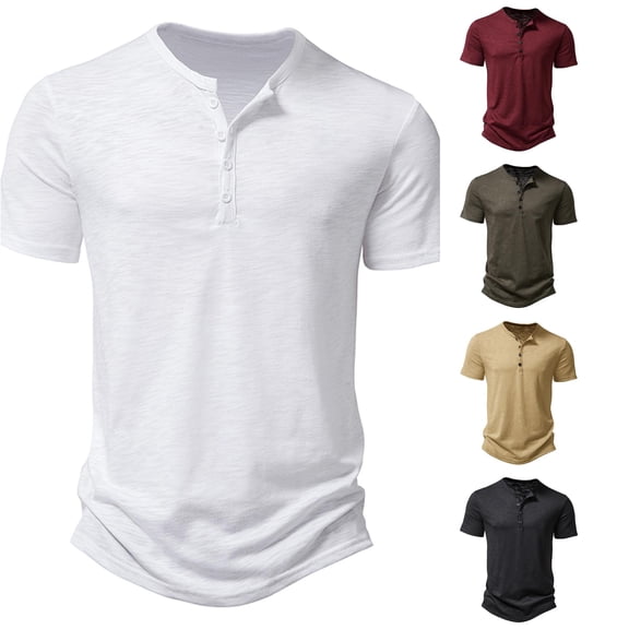 Gunia Bamboo Shirts For Men Summer Slub Cotton Casual Fashion Collar Short Sleeve Tops Mens Tshirts White Xl