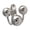 Silver, variant on Geemin Trendy Celestials Designs Finger Rings Flexible Sizing Copper Jewelry Accessory