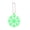 Grass green, variant on Snowflake Reflective Warning Pendant Double Side Reflective Keychain Reflector Pendants Party