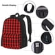 thumbnail image 3 of Fotbe Retro red and Black Houndstooth Set Escolar 3 en 1 para Niños - Mochila Duradera con Lonchera Aislante y Estuche para Lápices - Mochila Escolar para Niños y Niñas, 3 of 7