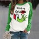 thumbnail image 4 of Sudadera navideña Sudadera con cuello redondo Ropa deportiva holgada para mujer Kuymtek Rojo T M para Mujer, 4 of 8