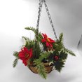 thumbnail image 3 of Injueey Cesta de flores de Navidad Ventana de la pared del hogar Disposición de la escena Luces LED colgantes Guirnalda artificial colgante de Navidad Kits de decoración para fiestas Injueey HA067929-00, 3 of 6