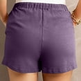 thumbnail image 6 of Shorts for Women Dressy Casual Cargo Stretch High Waist Solid Color Summer Cotton Stretch Knee Length Shorts for Women Cargo Shorts Women Baggy Y2k Women's Shorts Plus Size Bermuda, 6 of 7