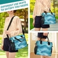 thumbnail image 5 of Medium Cooler Bag Lunch Bag Portable Meal Bag Work Meal Bag Outdoor Meal Bag Travel Meal Bag Picnic Meal Bag Going Out Meal Bag Pretty Green Sea, 5 of 6
