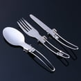 thumbnail image 6 of Cutlery Set,Portable Picnic Tableware,Stainless Steel Folding Camping Picnic Cutlery Set,1 Knife, 1 Fork,1 Spoon,1 Bag, 6 of 8