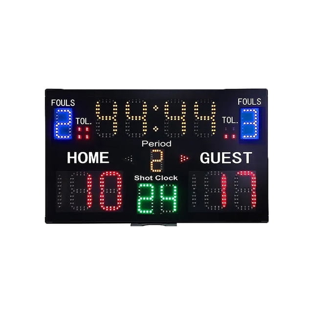 Indoor Battery Powered Basketball Portable Tabletop Electronic Led Wireless Tennis Basketball Display Scoreboard ,Versatile Applications