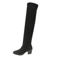 thumbnail image 1 of Birdeem Cuissardes pour Femmes, Talons Hauts Unis d'Hiver, Chaussures Tendance Polyvalentes pour Femmes, 1 of 9