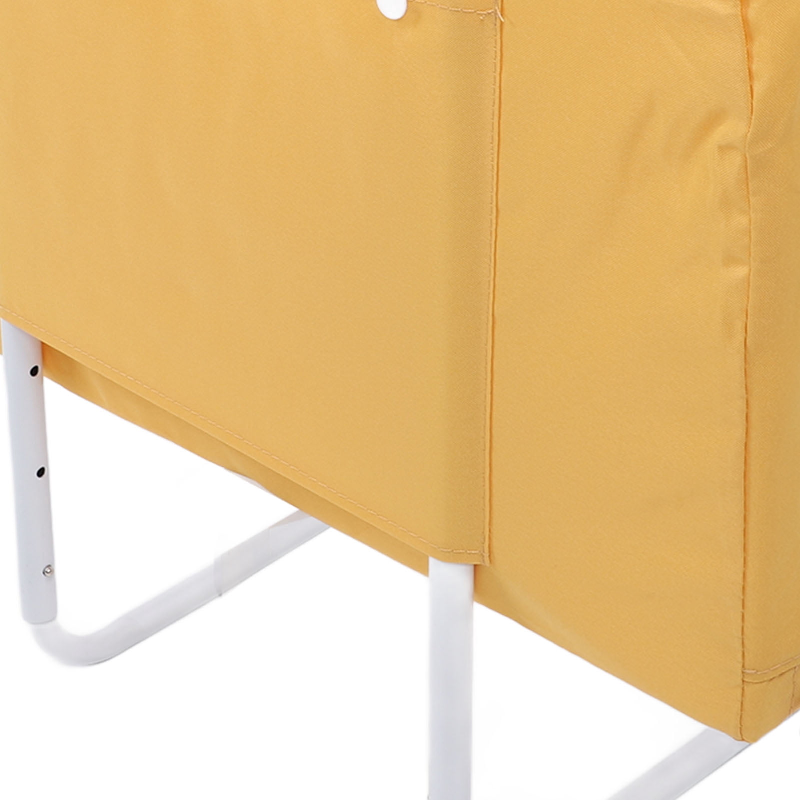 Riousery Baby Bed Rail Guard, Soft Padded Toddler Safety Bed Rail, Height Adjustable Fall Prevention for Kids, Universal Fit Infant Side Guard, Easy Install Mesh Panel, Simple Yellow, 18.9 in / 48 cm