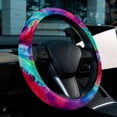 thumbnail image 6 of Tie Dye 14.5 Inch Printing PVC Leather Car Wheel Cover Auto Accessories, 6 of 6