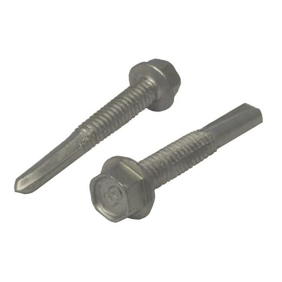 Hillman Power Pro Metal Screws, Self-Drilling, Hex Head, 12-24 x 1.5-In., 60-Ct.