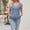 Blue, variant on Vivianyo HD Women's V-Neck Ribbed Sleeveless Tank Top with Pocket, Casual Loose Fit Vest, Women's Black, Sizes S-2XL