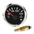 52mm Water Temperature Gauge 40120 With Water Temp Sensor 3/8"18 NPT