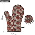 thumbnail image 6 of Cute Oven Mitts,Red Christmas Collage Pattern Oven Mitt 2-Pack Set,Kitchen Gloves for Oven,Heat Resistant Oven Mitts 7.7"x12", 6 of 7