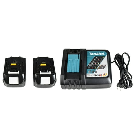 Makita (2) 18V LXT Lithium-Ion Batteries and Rapid Charger BL1840DC2