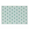 thumbnail image 1 of Jellyfish Cutting Board, Funny Hand Drawn Oceanic Characters Style Pattern, Decorative Tempered Glass Cutting and Serving Board, Small Size, Turquoise and White, by Ambesonne, 1 of 1