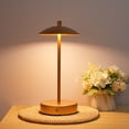 thumbnail image 5 of Leyfeng Vintage Metal Table Lamp Touch Control LED Desk Lamp Cordless Bedside Nightstand Lamp, 5 of 8