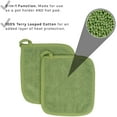 thumbnail image 4 of Kitchen Hot Pads - 100% Cotton Canvas Insulated Pot Holders, Heat Resistant for Oven Use - 2-Pack, 4 of 7