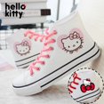 thumbnail image 2 of Zapatos de lona de Hello Kitty para mujer, Zapatillas altas antideslizantes, informales, vulcanizadas, regalos, 2 of 4