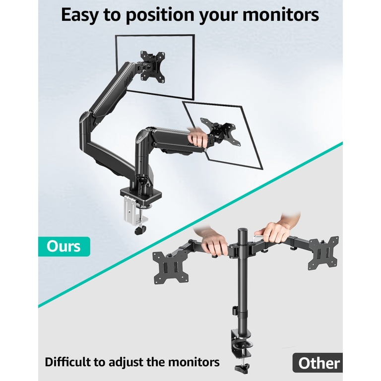Mount Pro Dual Monitor Stand 22-32 Inch Gas Spring photo 3