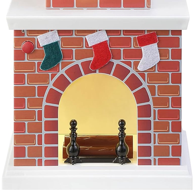 Mr. Christmas 18 Inch Animated Santa in Chimney with Lights