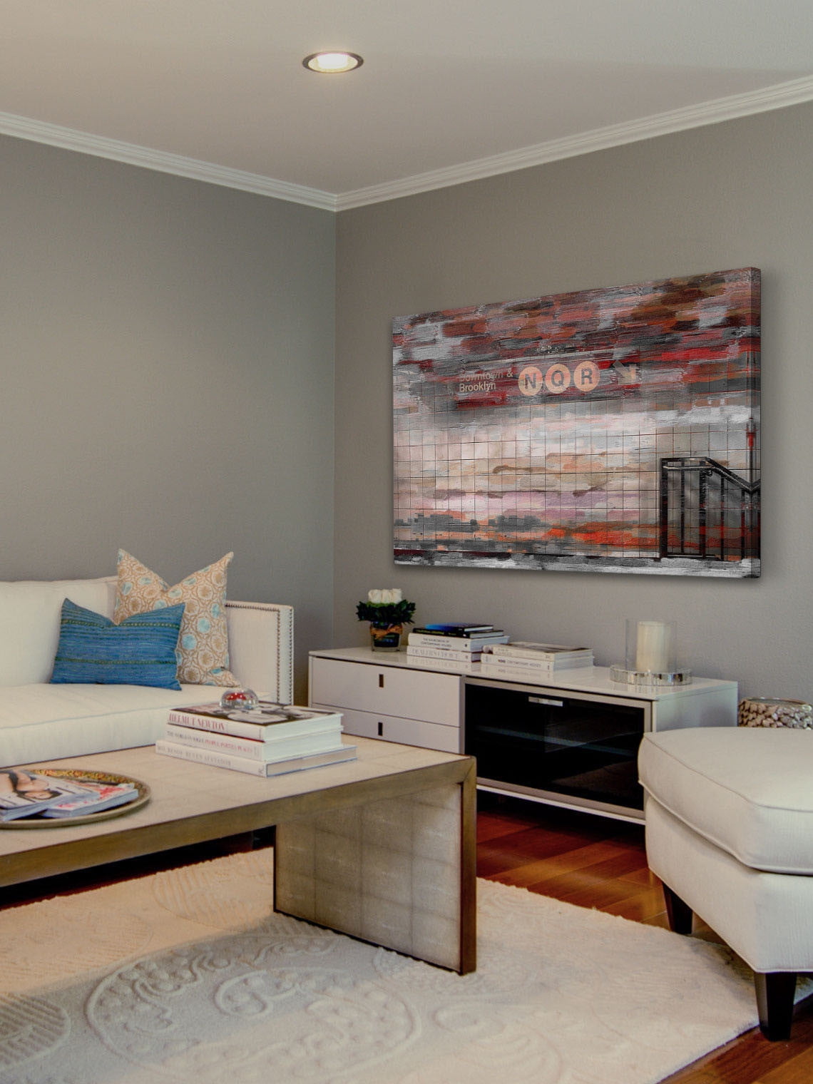 "Downtown & Brooklyn" Print on Canvas