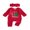 Red, variant on Miaouyo Baby Girl Christmas Romper Embroidery Crew Neck Bodysuits with Headband