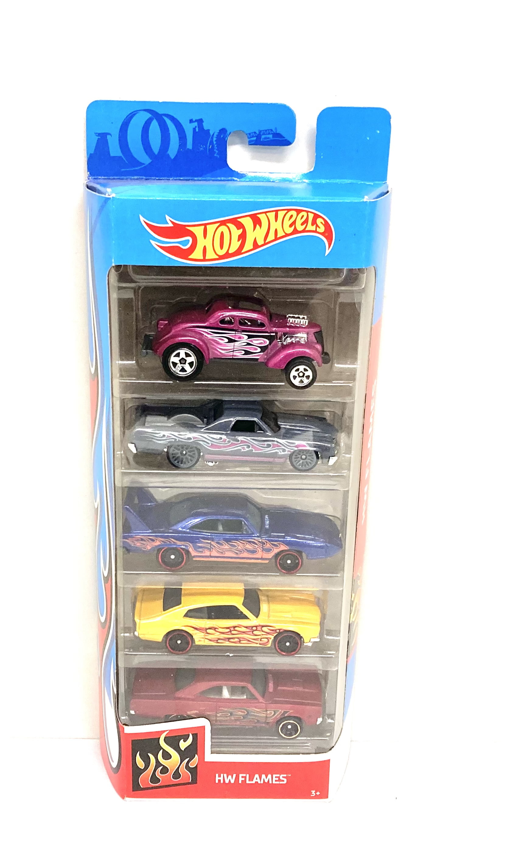 Kit 5 Carrinhos - Hot Wheels - Hw Flames - Dvf91 em Promoção na