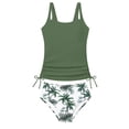 thumbnail image 2 of Girls Swimsuit Youth Two Piece Swimsuit Set Hawaiian Print Lightweight for Water Play Bikini Combo Bathing Suits for Girls Size 9-10Y, 2 of 3