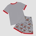 thumbnail image 4 of Zshosam Toddler Boys Outfits Boys 2 Piece Outfits Short Sleeve T-shirt and Shorts Summer Casual Clothes Size 11T 12T,(Grey 11-12 Years), 4 of 5