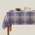 thumbnail image 3 of Wukai Heart Check Plaid Waterproof Tablecloth for Kitchen Dining, Fits Square Tables for 2-4 Seats -60"x60", 3 of 7