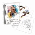 thumbnail image 2 of Libro para colorear de versículos bíblicos en acuarela para adultos: arte inspirador con consejos paso a paso sobre acuarela para mezclar, sombrear y superponer colores | Papel grueso que no traspasa, 2 of 6