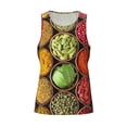 thumbnail image 4 of Fotbe Spices And Herbs Pattern Men's Quick Dry Workout Tank Top Gym Muscle Tee Fitness Bodybuilding Sleeveless T Shirt Breathable Workout Shirt-Small, 4 of 9