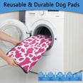 thumbnail image 5 of Leopard Print Reusable Potty Pads for Dogs, 24"x35" Washable Pee Pads with Non-Slip Backing, Ideal for Puppy Crate Training.(Texture/leopard /Geometry, 24" x35" ), 5 of 8