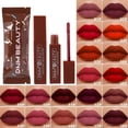 thumbnail image 2 of DNM Chocolate Matte Lip Gloss Color Mist Velvet Lip Tint Lasting Non Stain Lipstick Moisturizing, 2 of 5