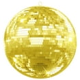 thumbnail image 2 of Piweml Disco Ball, 12"/16"/20" Mirror Disco Ball for DJ Club Party Live Stage Wedding Home Decor, Light Effect Mirror Ball with Hanging Ring (Goden 16inch, Pink 16inch), 2 of 8